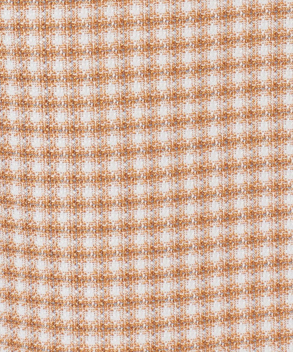 生地アップ (orange×white)