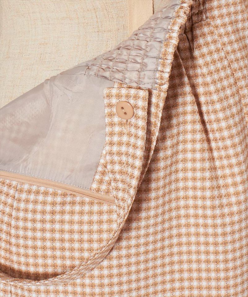 Suspender length adjustment part (orange×white)