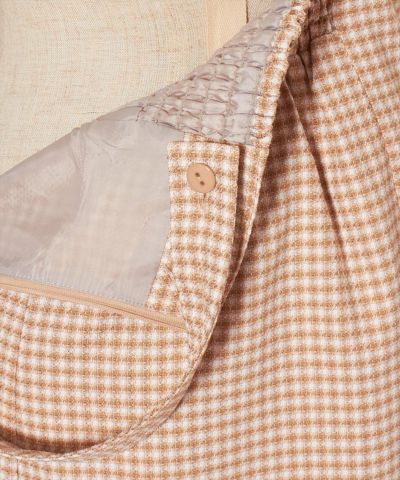 Suspender length adjustment part (orange×white)