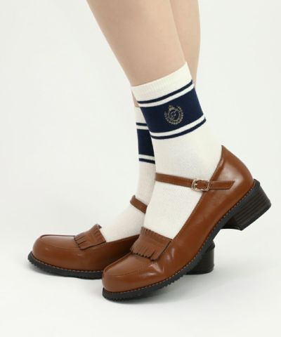 ivory×navy