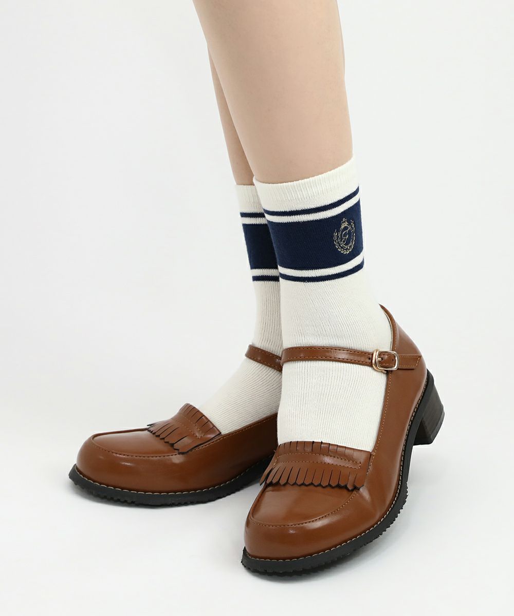 ivory×navy