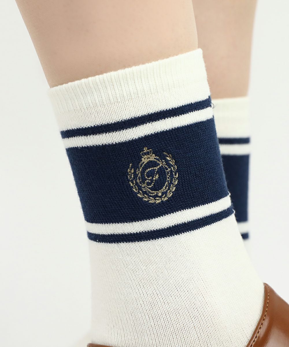ivory×navy