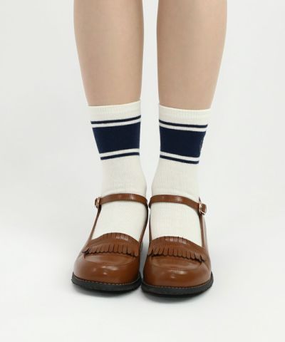 ivory×navy