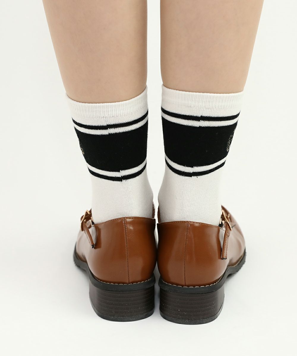 off white×black