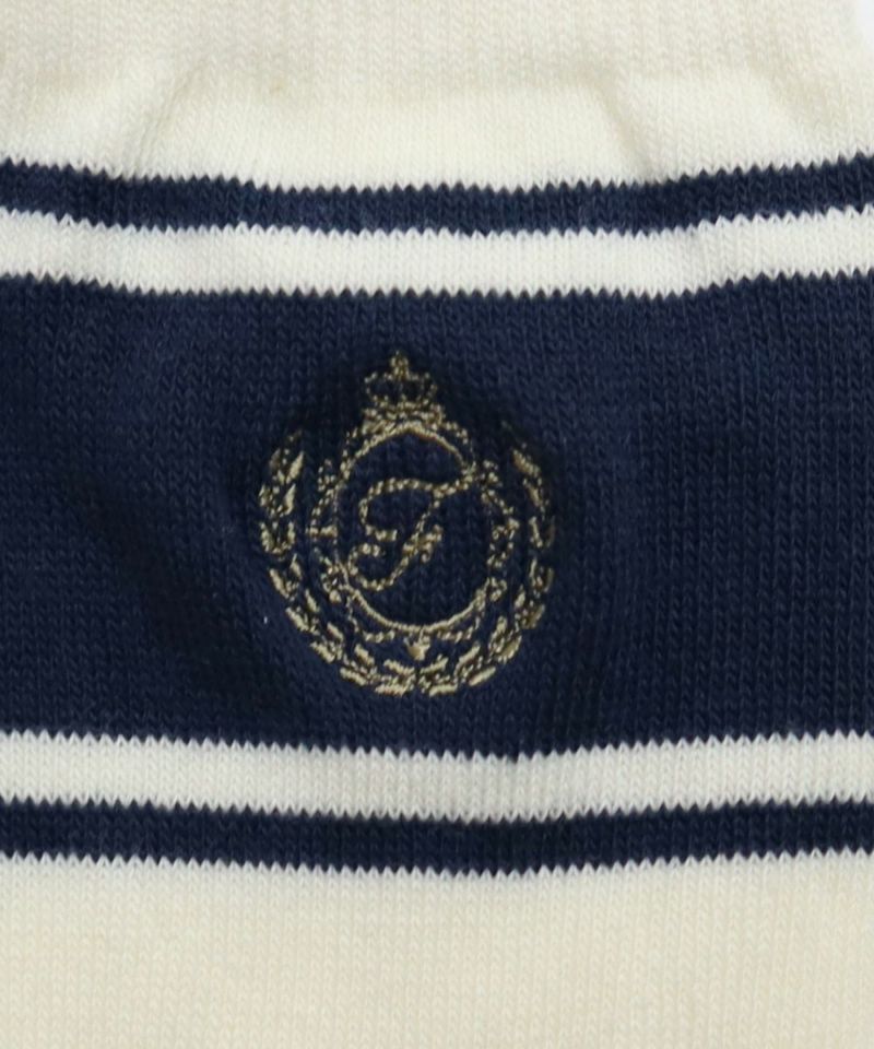 Embroidery (ivory×navy)