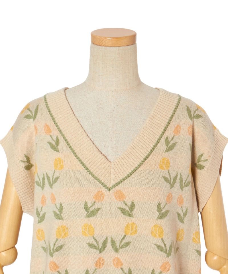 フロントアップ (beige×green)