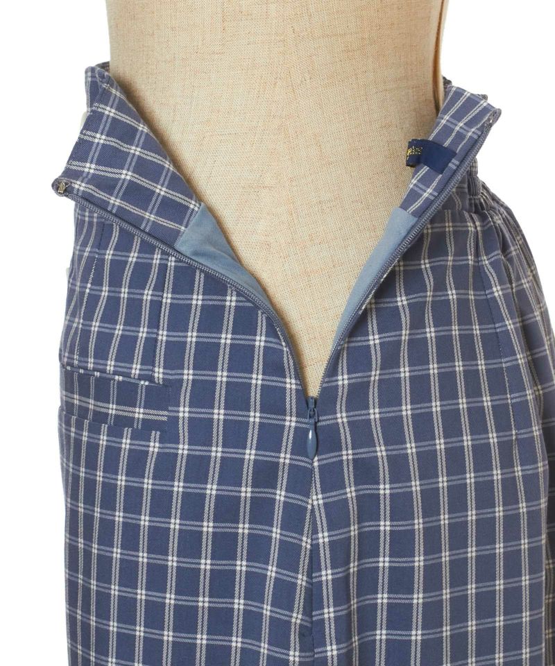 Side zipper (blue×white)