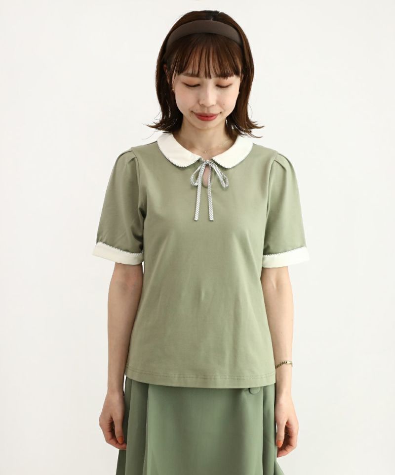 olivegreen / 158cm / 裾を出した状態