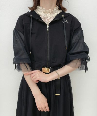 black / 158cm / layered with lace inner