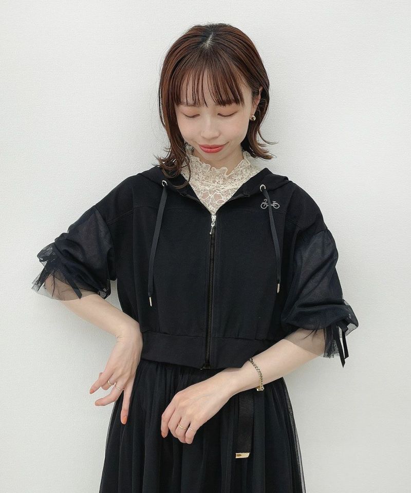 black / 158cm / layered with lace inner