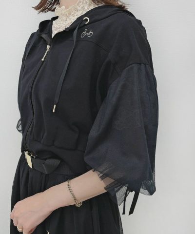 black / 158cm / layered with lace inner