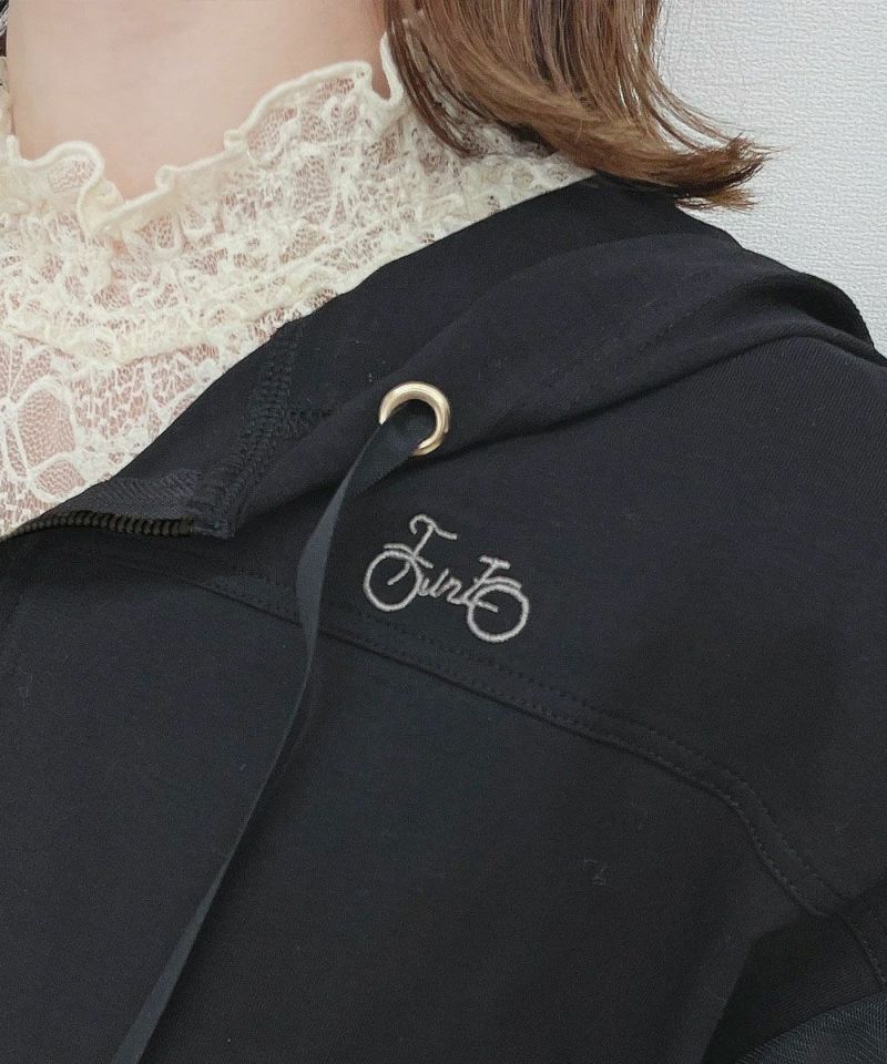 black / 158cm / layered with lace inner