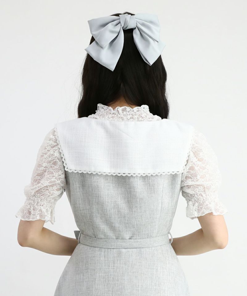 light gray / 162cm / layered with lace inner