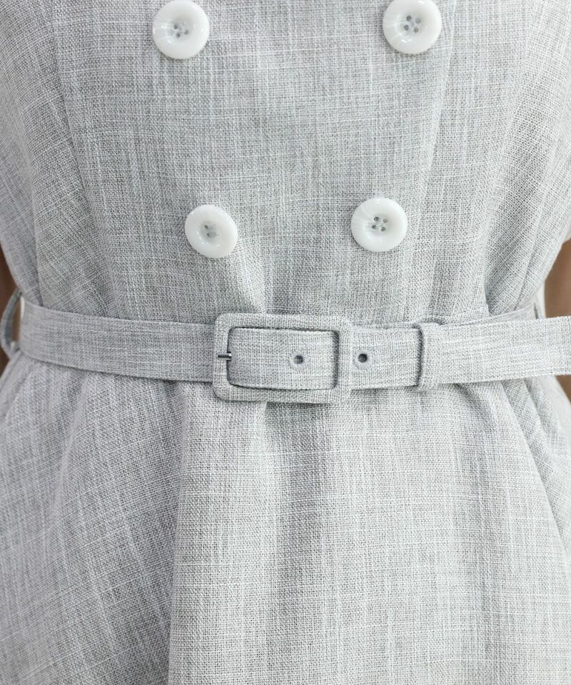 light gray / 162cm / layered with lace inner