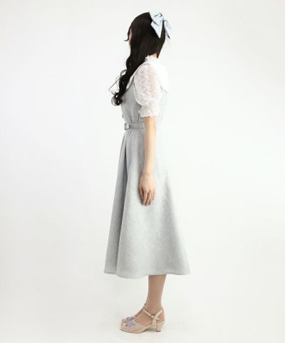 light gray / 162cm / layered with lace inner