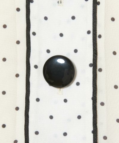 Button up (ivory×black)