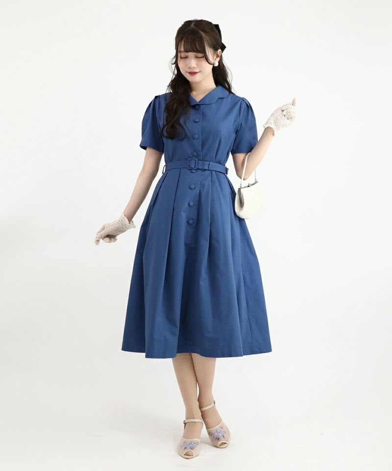 スカラップ開衿シャツワンピース/an another angelus [45BE02g011] | F