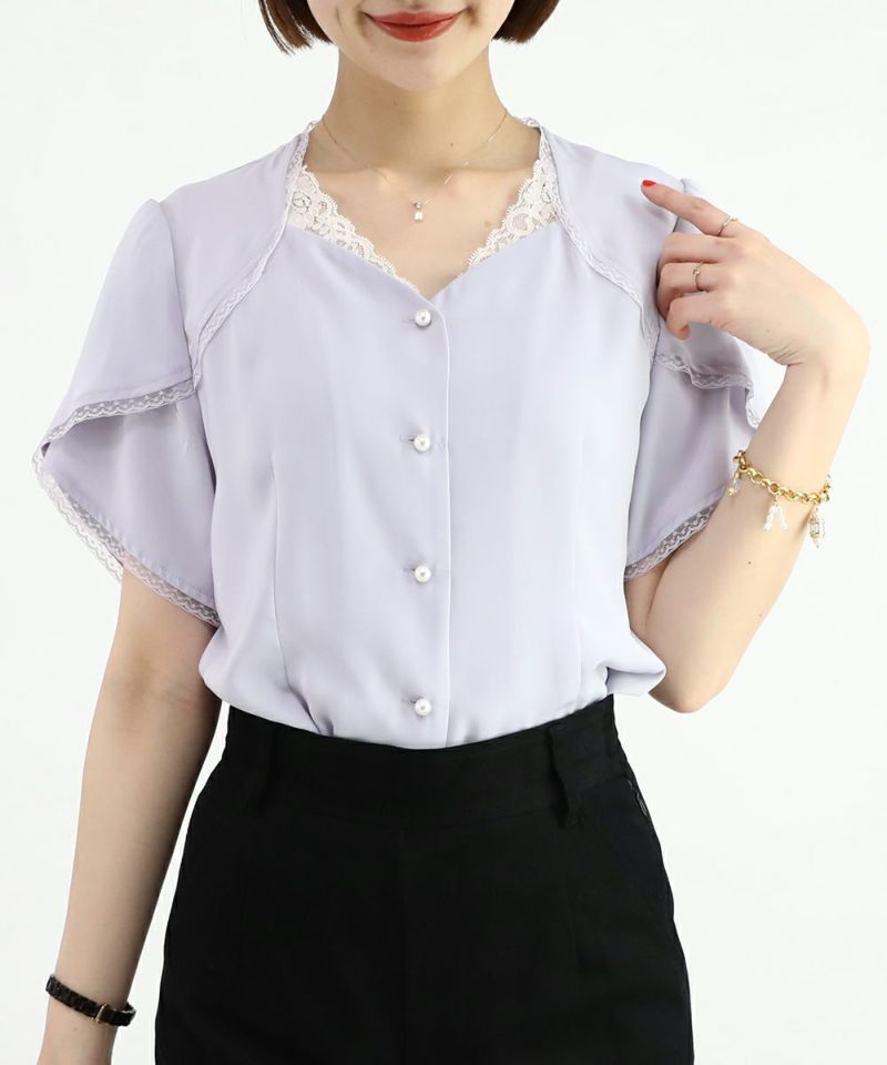 lavender / 165cm / layered with lace inner