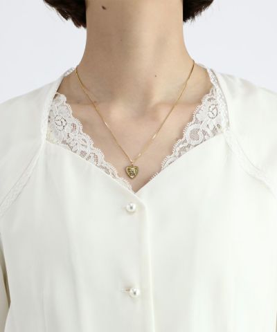 off white / 165cm / layered with lace inner
