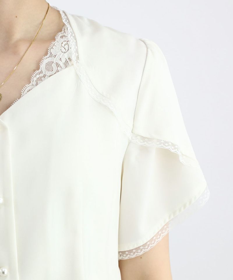 off white / 165cm / layered with lace inner