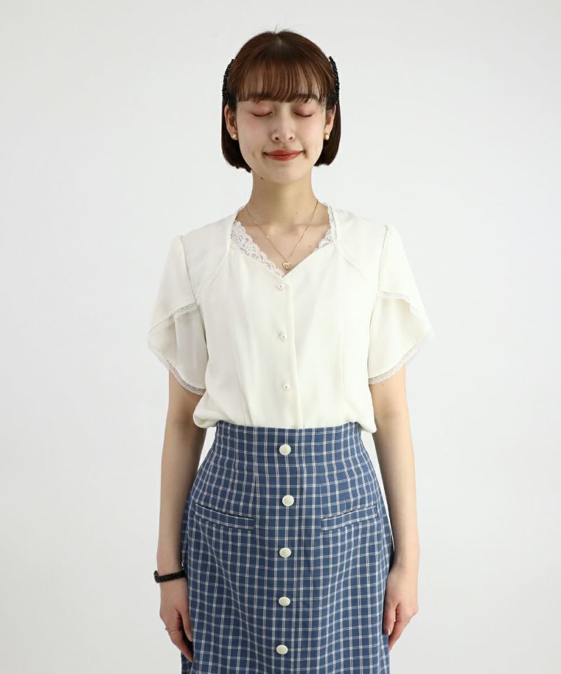 off white / 165cm / layered with lace inner