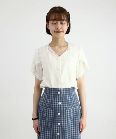 off white / 165cm / layered with lace inner