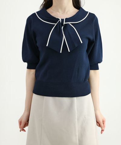 navy×white / 162cm / 裾を出した状態