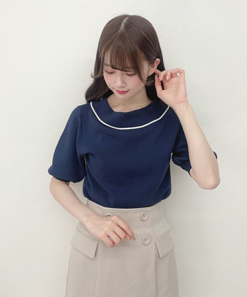 navy×white / 162cm / ボウタイを後ろにした状態