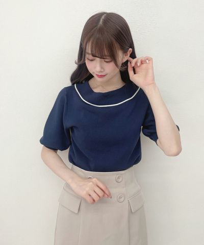 navy×white / 162cm / ボウタイを後ろにした状態