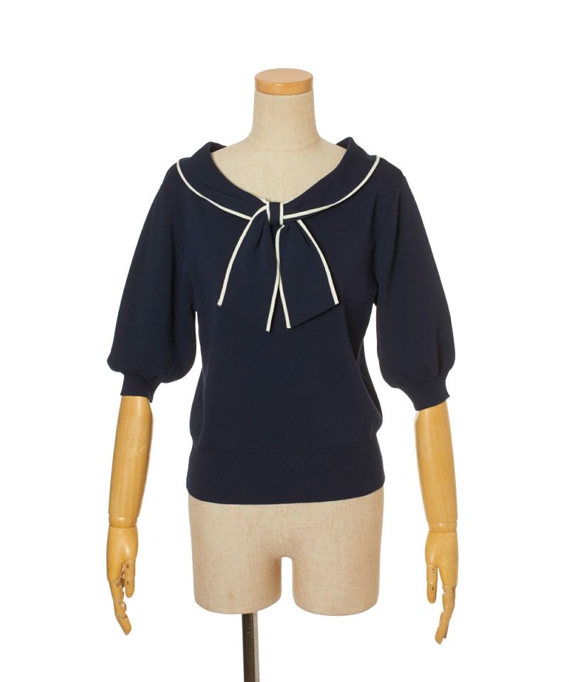 navy×white