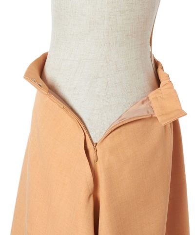 Side zipper Corset belt removed (orange)