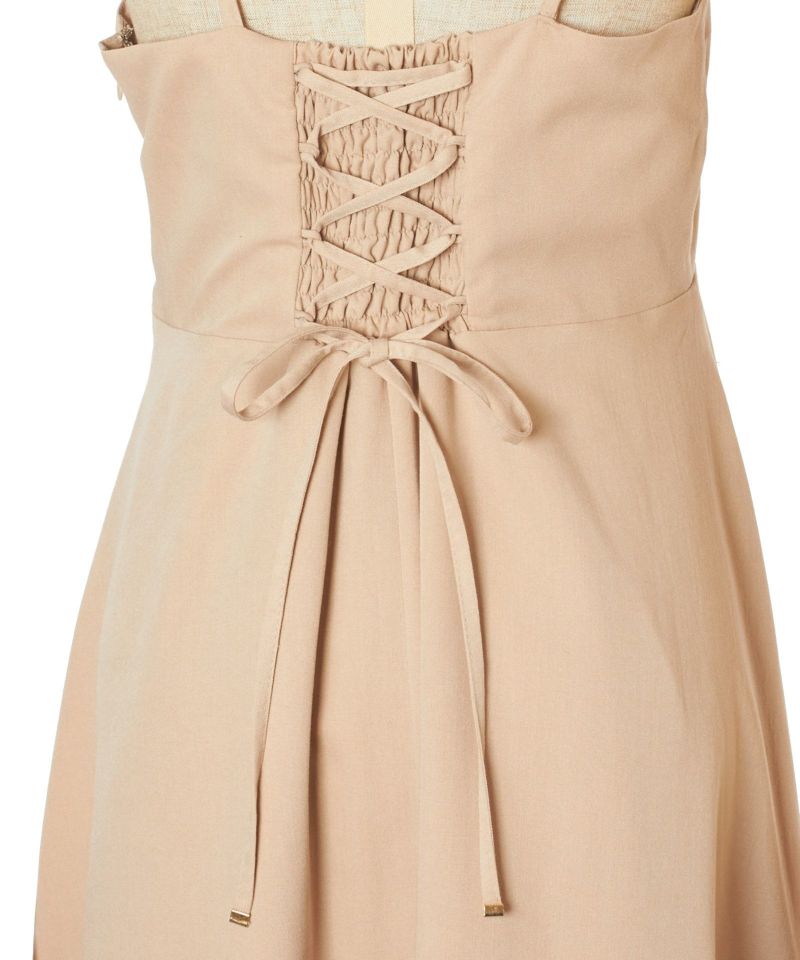 Back lace up (light beige)