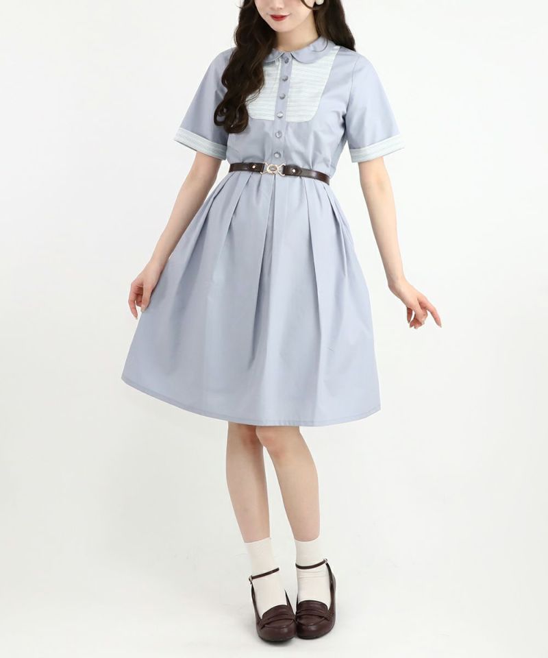 blue gray / 162cm / belt arrangement