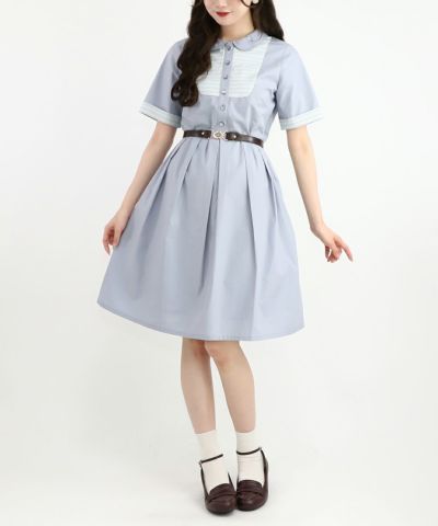 blue gray / 162cm / belt arrangement