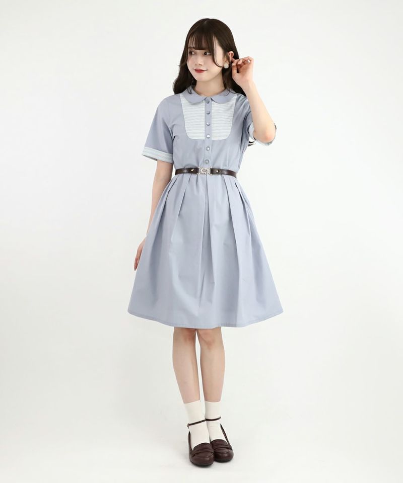 blue gray / 162cm / belt arrangement
