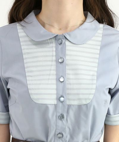 blue gray / 162cm / belt arrangement