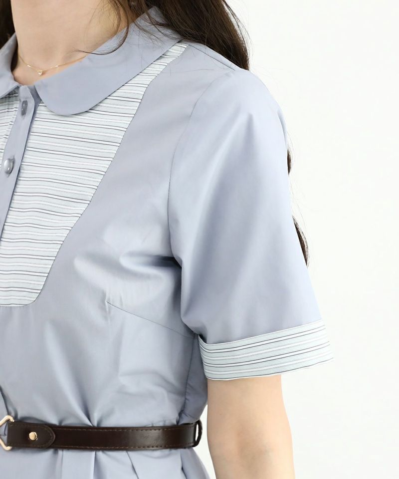 blue gray / 162cm / belt arrangement