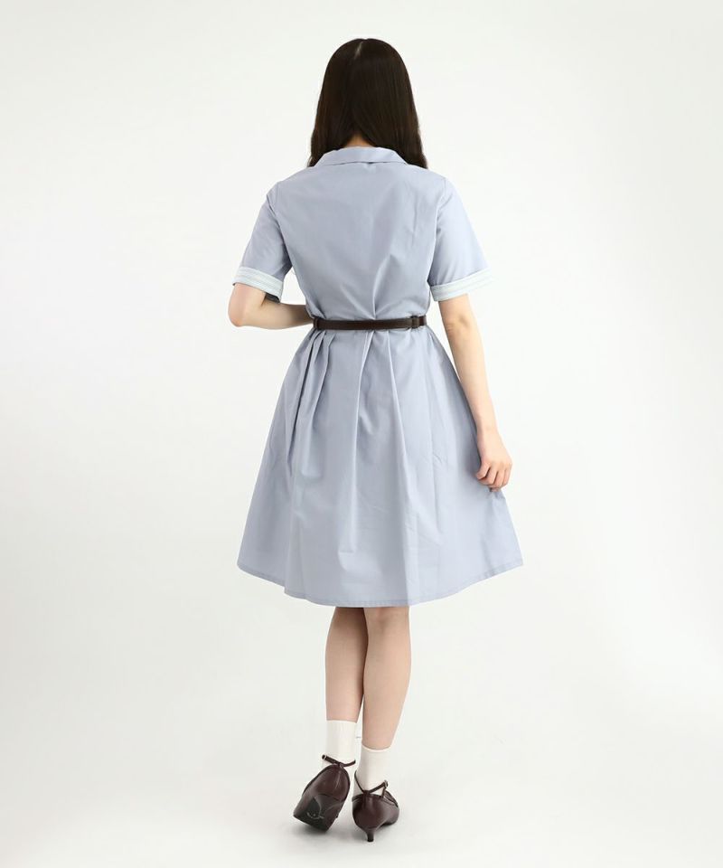 blue gray / 162cm / belt arrangement