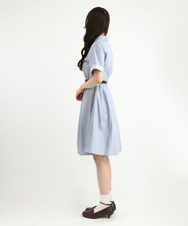 blue gray / 162cm / belt arrangement