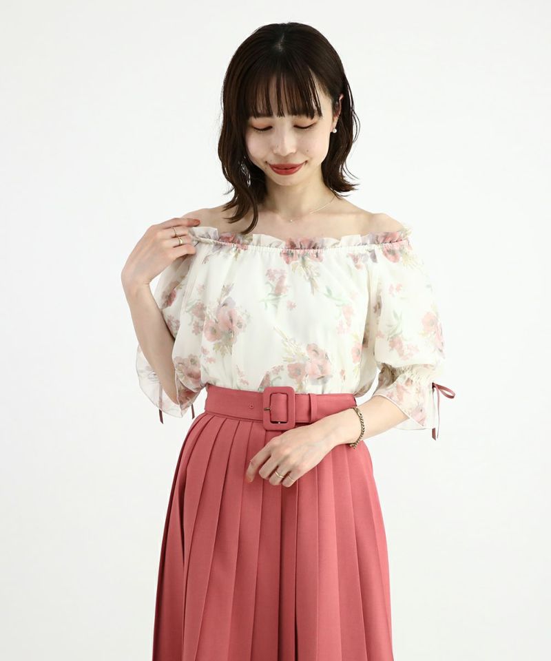 pink / 158cm / オフショルダー