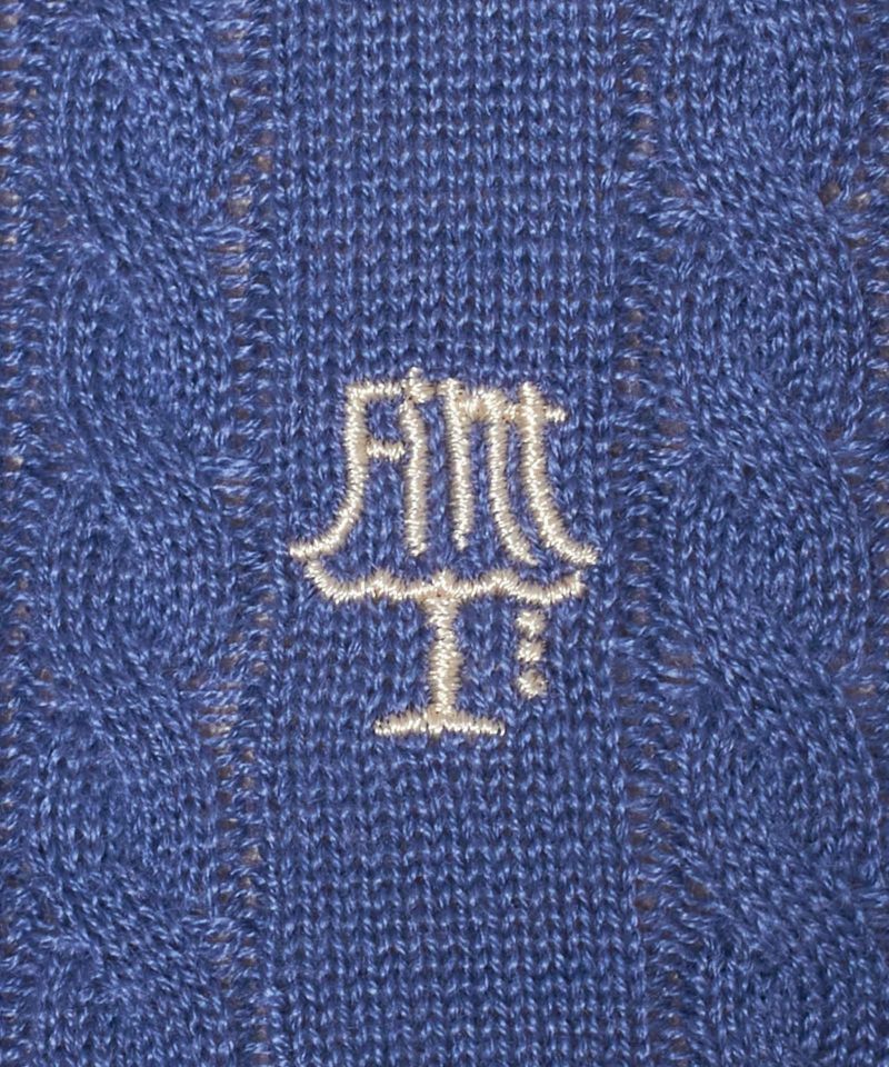 ロゴ刺繍 (blue)