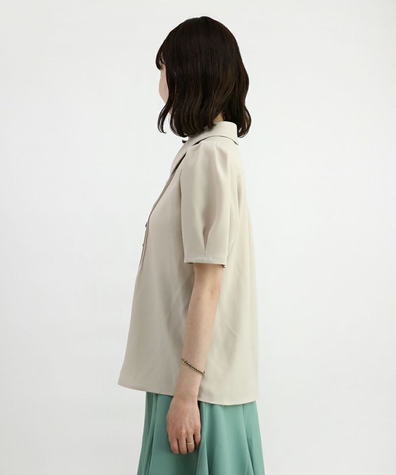 beige×green / 158cm / hem exposed