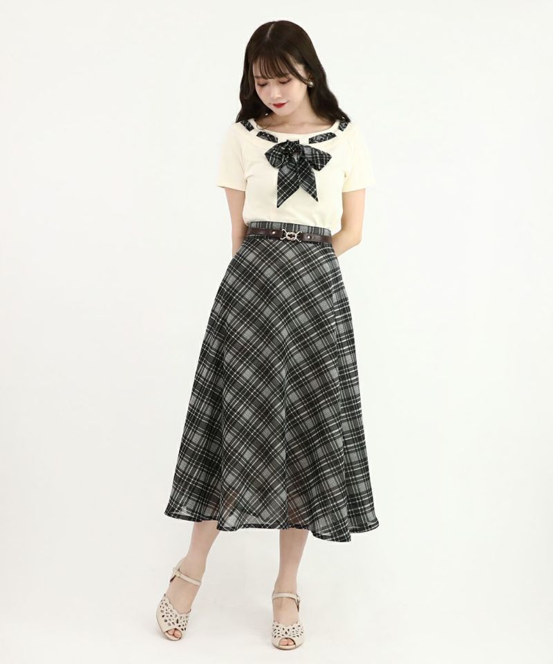black×white / 162cm / belt arrangement