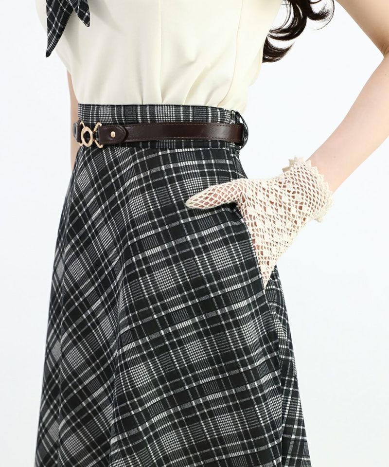 black×white / 162cm / belt arrangement