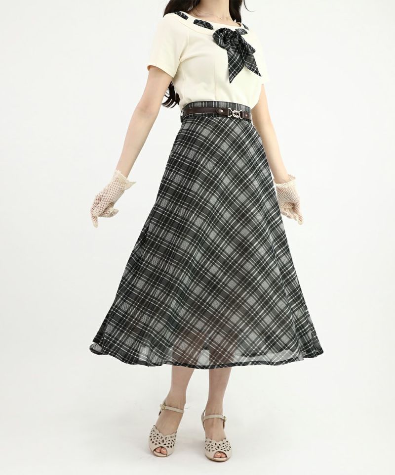 black×white / 162cm / belt arrangement