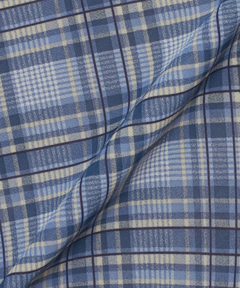 Fabric up (blue x white)