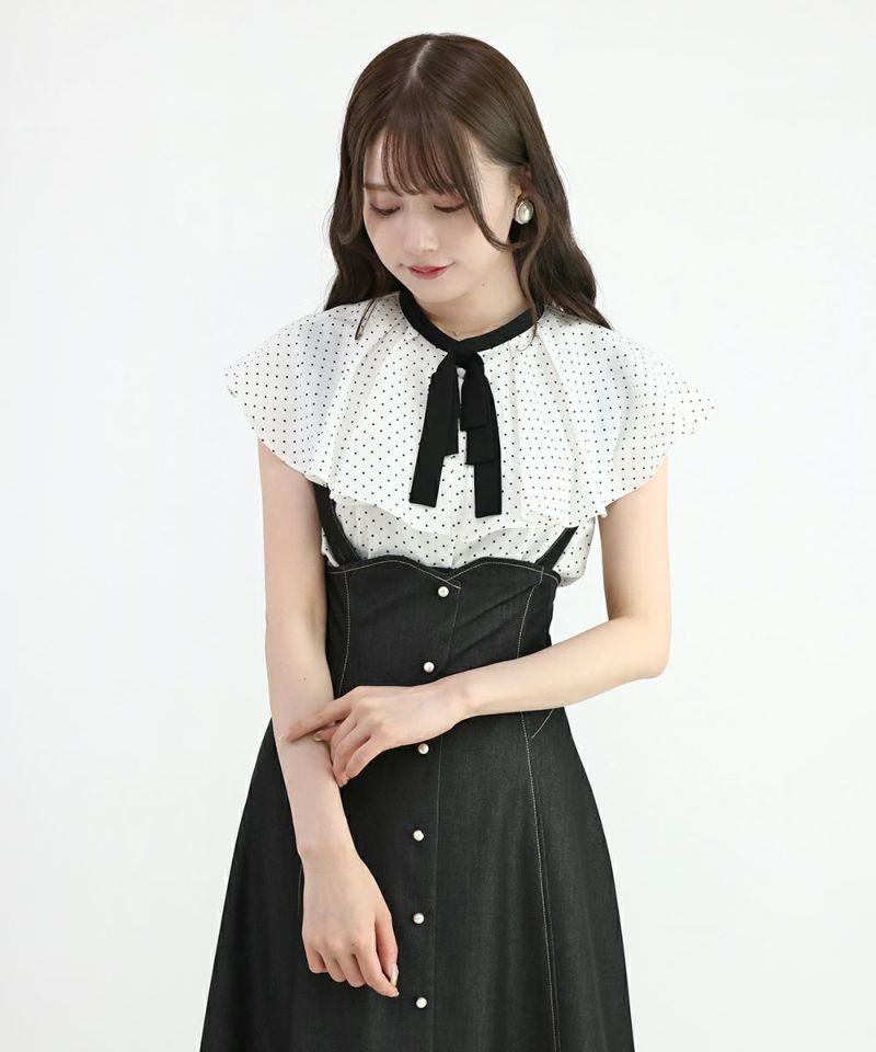 off white×black / 162cm (*Ribbon specifications differ from some products)