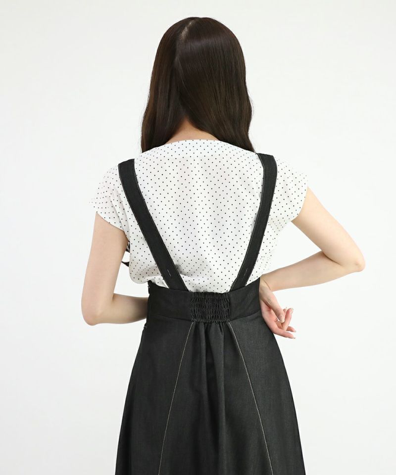 off white×black / 162cm / tie and cape removed
