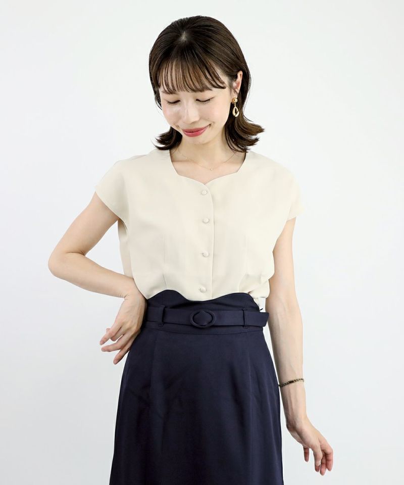 ivory×navy / 158cm / tie and cape removed