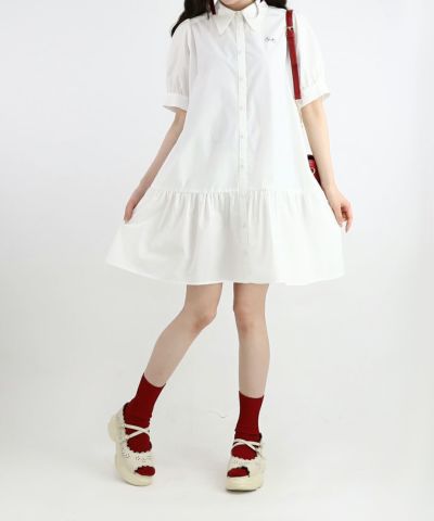 Low waist switch shirt dress/F i.n.t [45AE01h017]